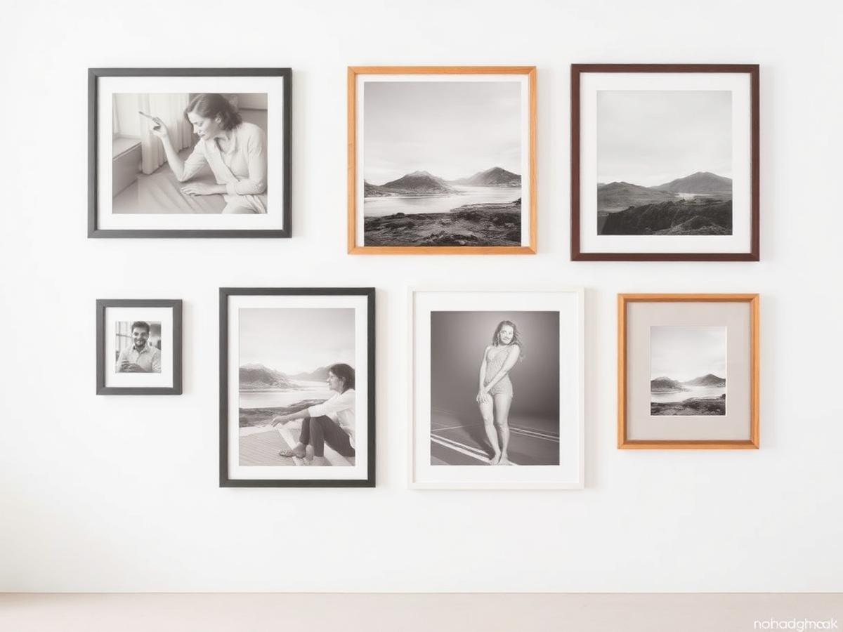 Comparaison de trois formats de tableaux : portrait, paysage et carré